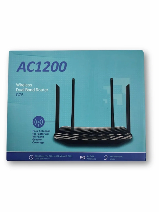 TP-Link Archer CZ5 AC1200 Wi-Fi router, 4 antennali dual band kuchli internet routeri