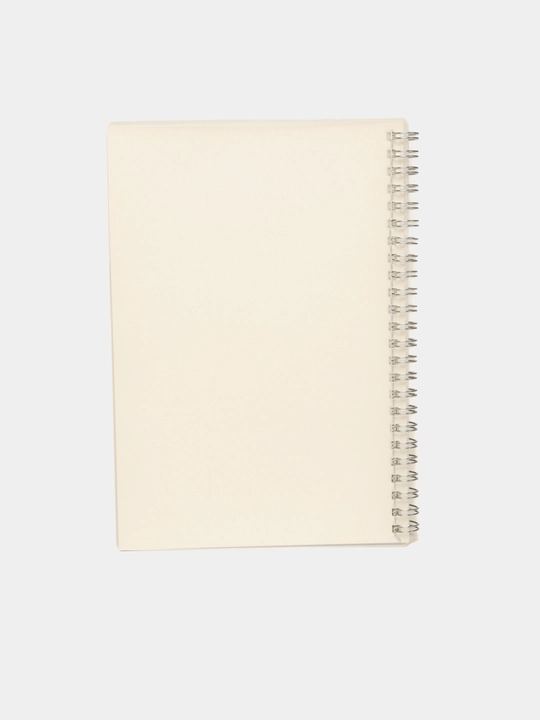 A5 va B5 formatdagi bloknot, minimalistik dizayn, shaffof muqova, 70 varaq katakli sahifa