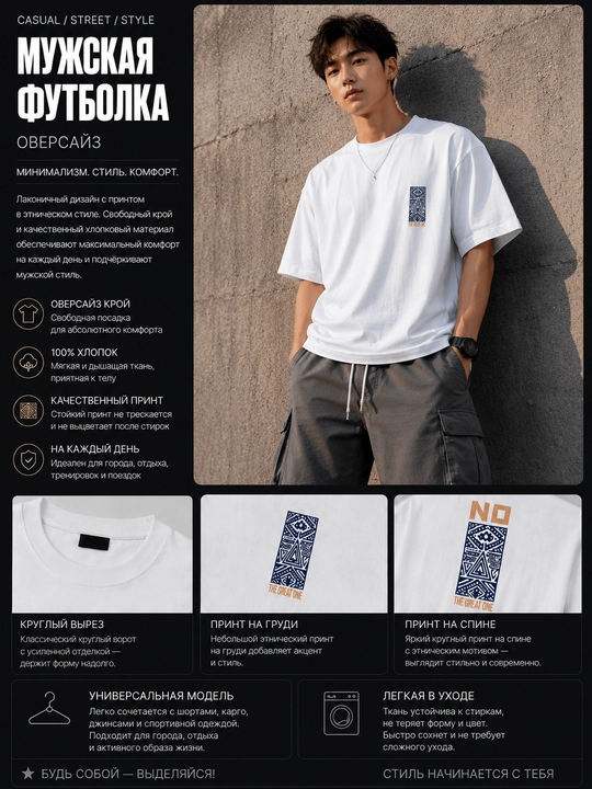 VYRON Yozgi oversize futbolka - 