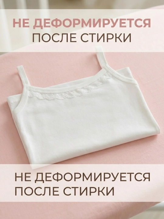 Детская майка из 100% хлопка для девочек — мягкая дышащая майка для школы, спорта, для лето