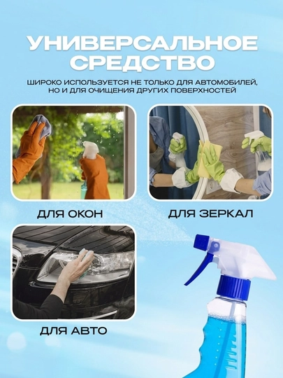 Таблетки для омывателя лобового стекла, омывайка для авто летняя, стеклоочиститель