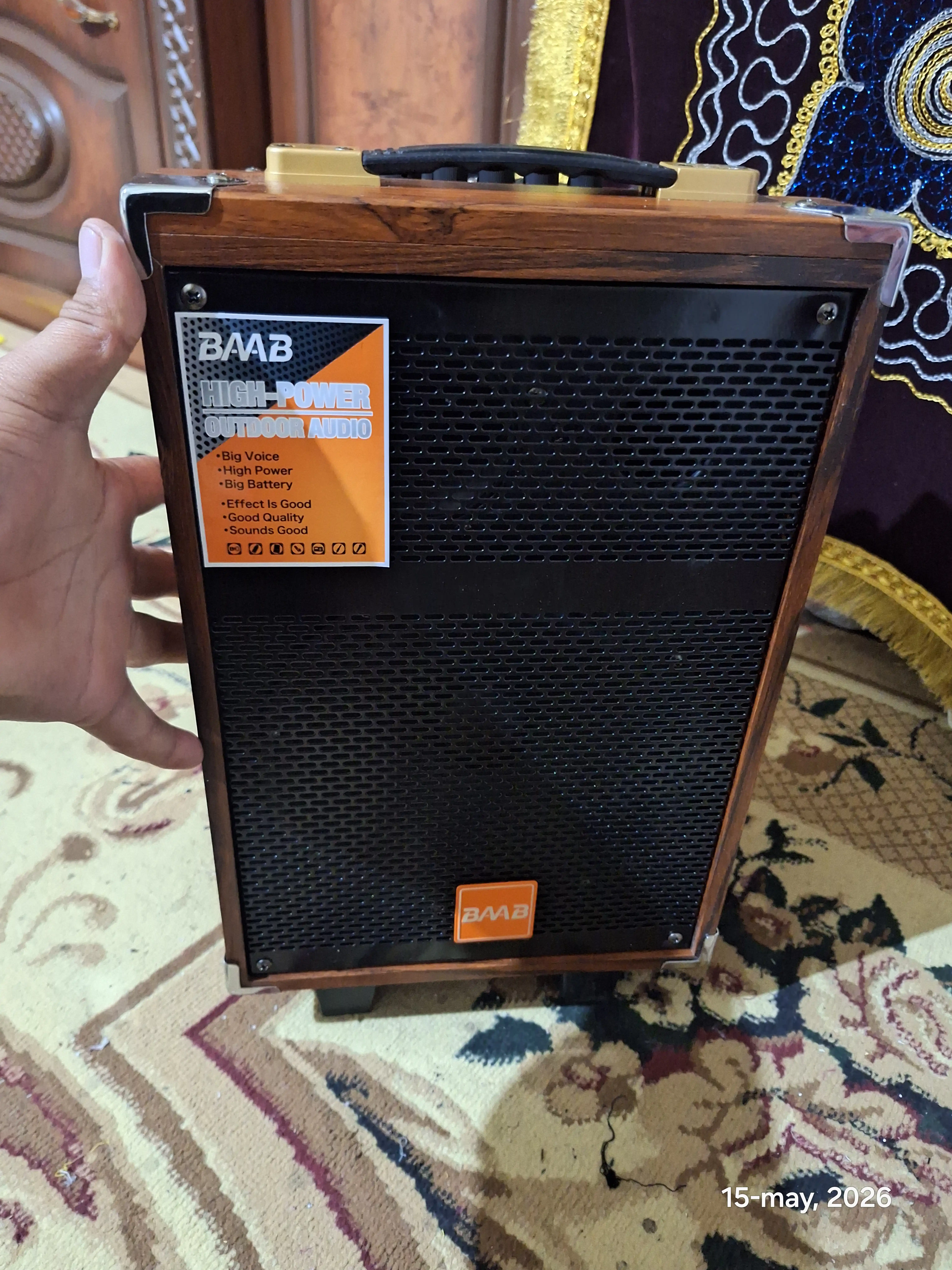 Караоке Bluetooth колонка BQ-8, с микрофоном и мощным звуком