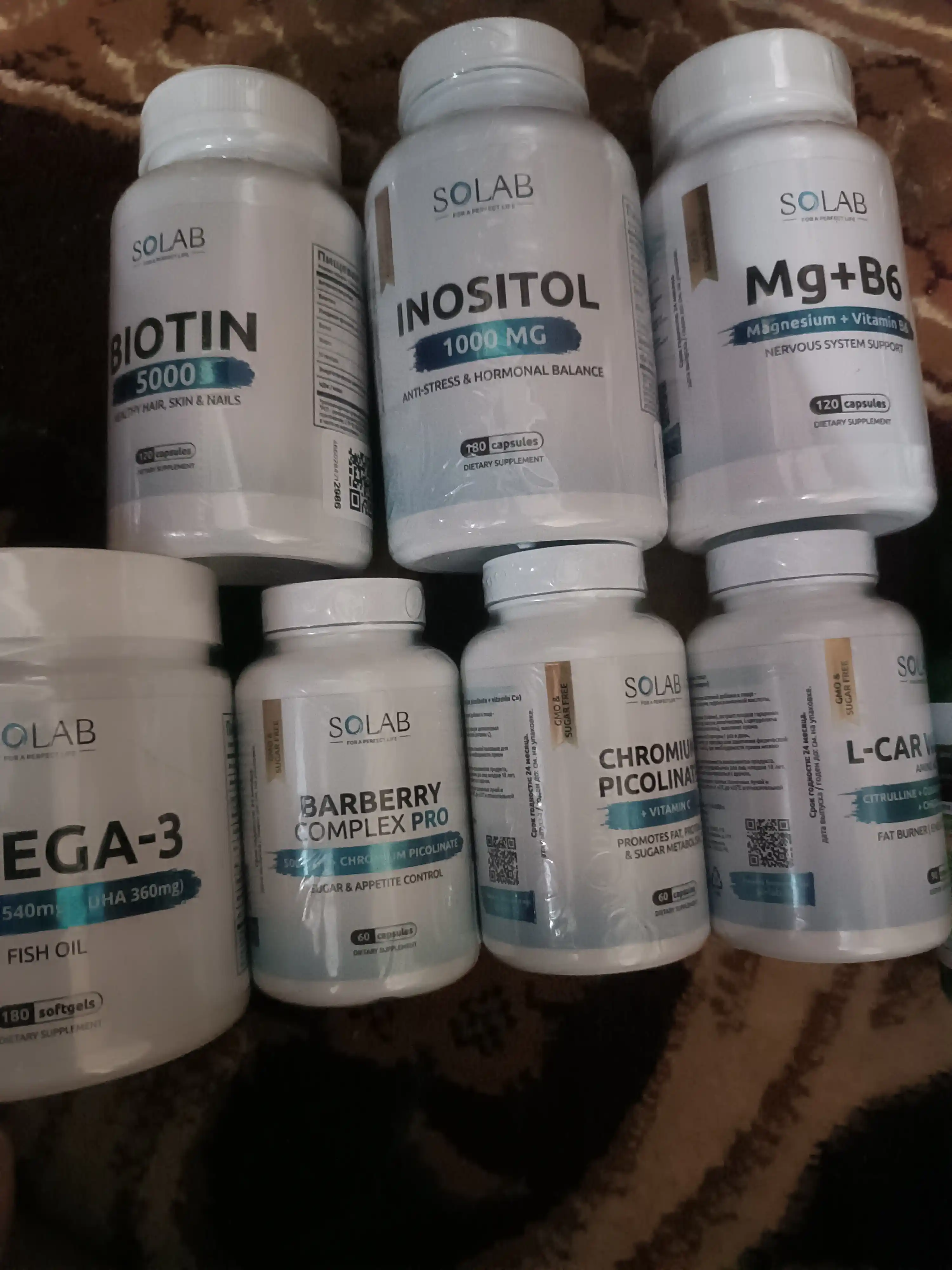 Omega-3, SOLAB, 900 mg, 180 kapsula