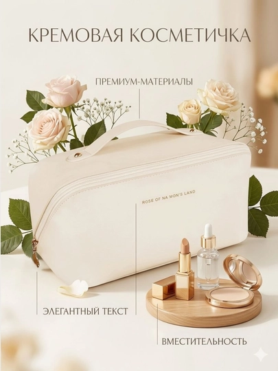 Косметичка женская, органайзер для косметики 4 цвета — NURAPRE-KASMETICHKA-СЛНКОСТ