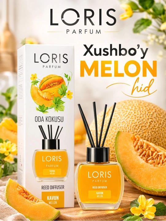 Loris aromadiffuzor - uy va ofis uchun tayoqchali xushbo‘y diffuzor, 120 ml - 