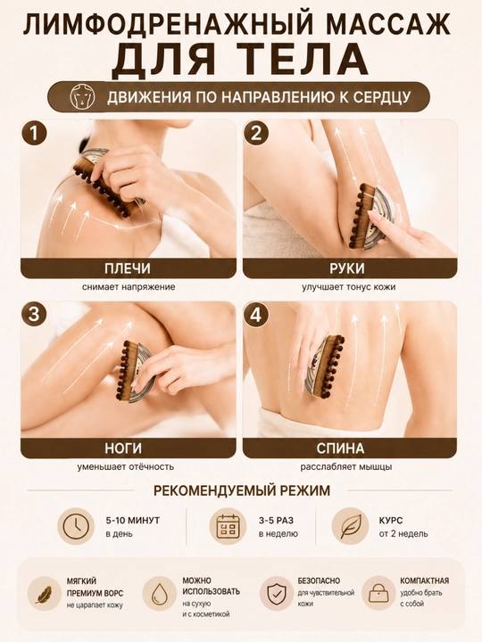Massaj cho'tkasi, Yuz massajeri – lifting, gua sha va limfa drenaj effekti