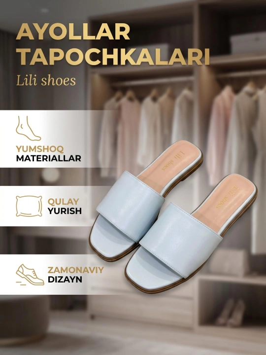 Ayollar oyoq kiyimlari, tapichka ayollar, oyoq kiyimlar ayollar uchun razmer 36-40