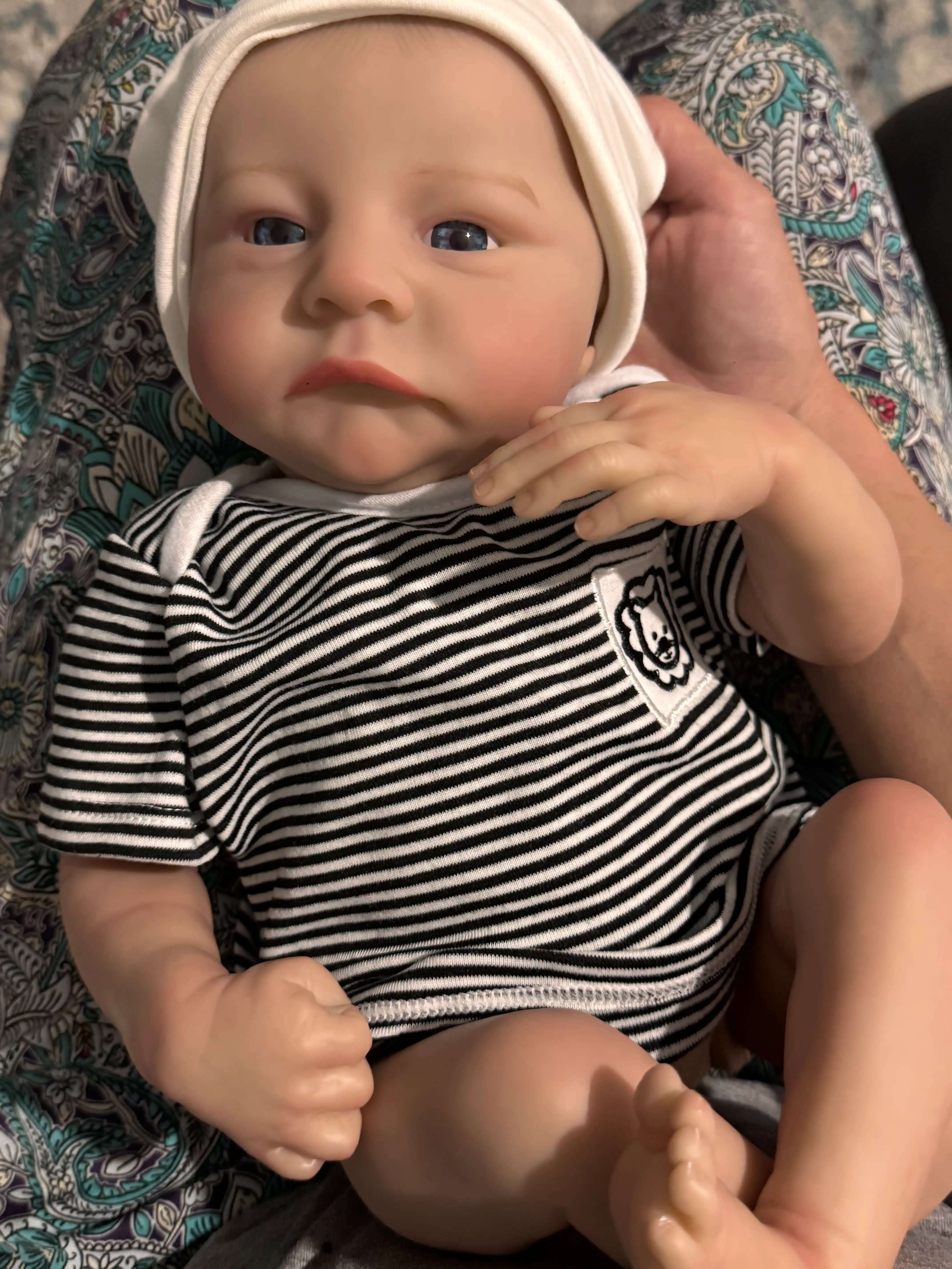 Realisrik reborn Qo'g'irchoq,48 sm,3D teriga ega realistik chaqaloq qo'g'irchog'i