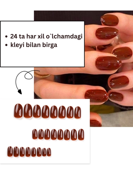 Накладные ногти с готовым дизайном