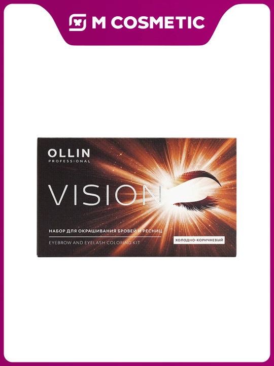 OLLIN Professional / VISION Qosh va kiprik bo‘yash uchun to‘plam (Sovuq jigarrang) - 