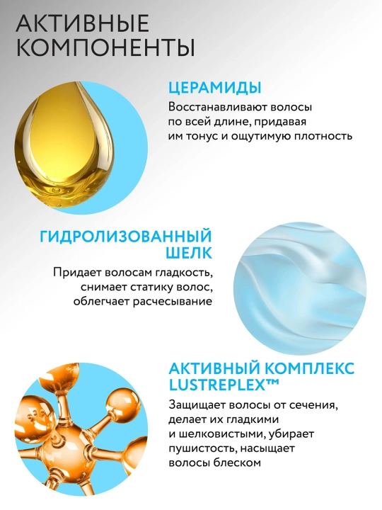 OLLIN Professional/ ULTIMATE CARE Восстанавливающий шампунь для волос с церамидами 1000мл