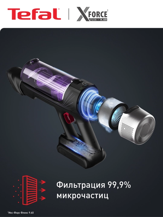 Simsiz changyutgich Tefal X-Force Flex 9.60 Allergy TY2038WO