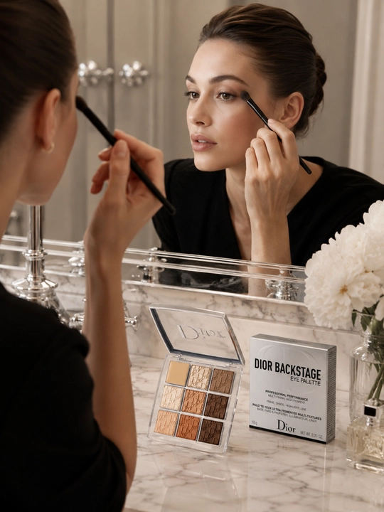 Ko‘z makiyaji uchun paletka Dior Backstage Eyeshadow Palette 001 issiq nude ranglarda