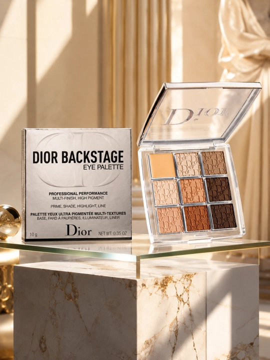 Ko‘z makiyaji uchun paletka Dior Backstage Eyeshadow Palette 001 issiq nude ranglarda