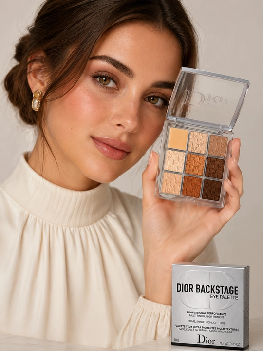 Ko‘z makiyaji uchun paletka Dior Backstage Eyeshadow Palette 001 issiq nude ranglarda