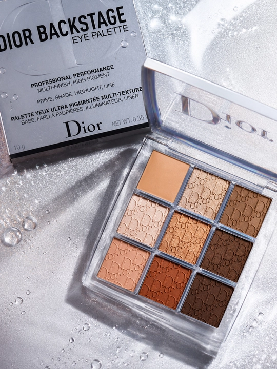 Ko‘z makiyaji uchun paletka Dior Backstage Eyeshadow Palette 001 issiq nude ranglarda