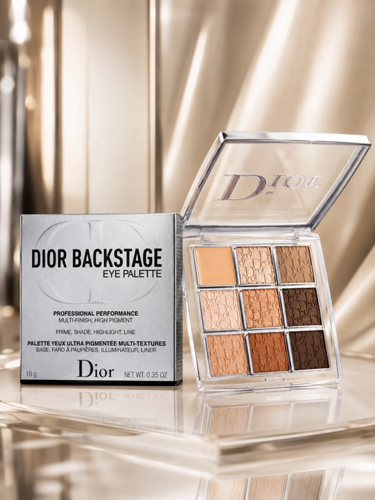 Ko‘z makiyaji uchun paletka Dior Backstage Eyeshadow Palette 001 issiq nude ranglarda