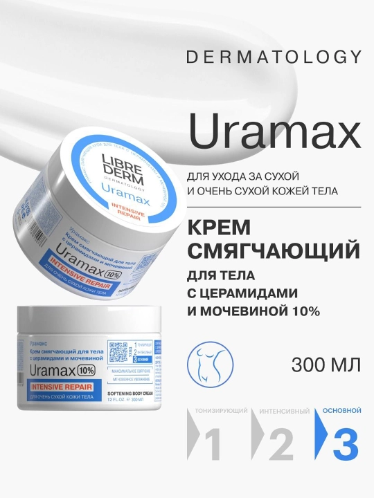 Крем cмягчающий для тела с мочевиной 10%, 300 мл - 
