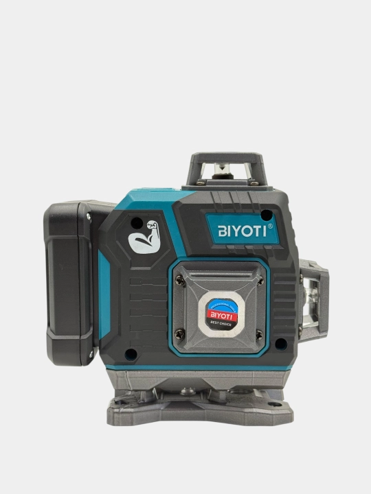 Лазерный уровень BIYOTI 4D: 16 линий, штатив 1.3м, 2 АКБ по 7500 mAh, кейс (BYT-4H)