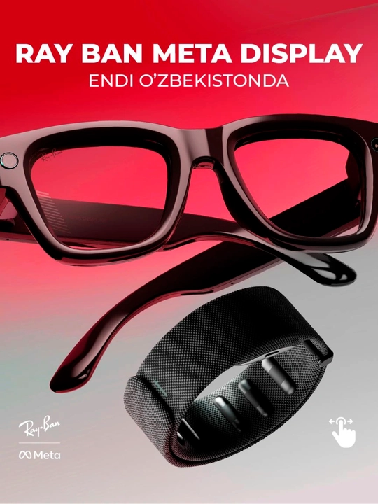 Ray-Ban Meta Display Smart ko'zoynaklari bilaguzuk va zaryadlovchi qutisi bilan