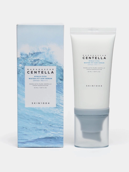 Солнцезащитный крем SKIN1004 Madagascar Centella Hyalu-Cica Water-Fit SPF50/PA++++, 50 мл - 