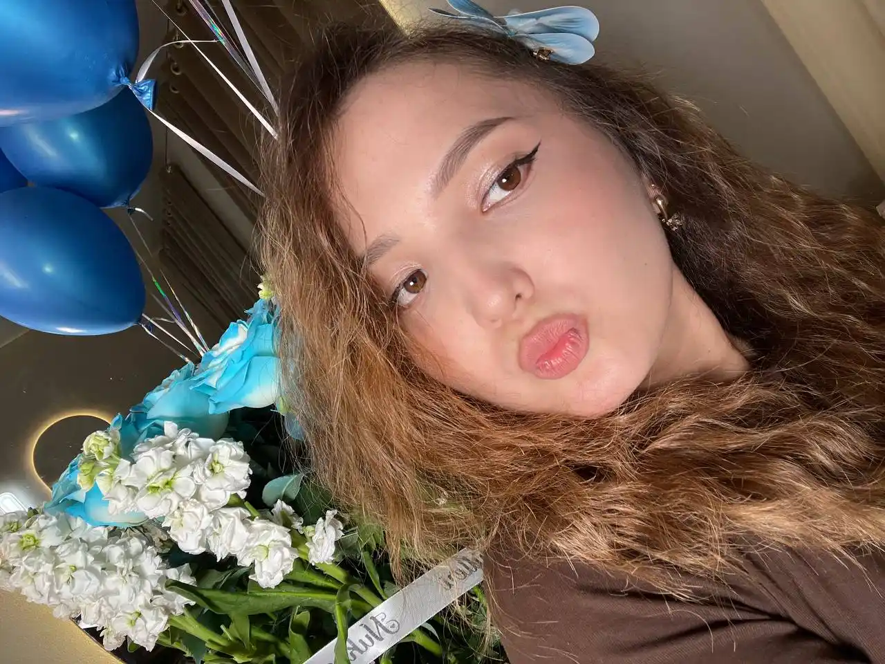 Зажим для волос, цветок Орхидея, в комплекте 2 штуке