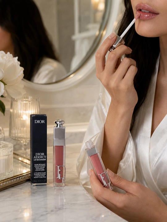 Роскошный блеск для объема и сияния губ Dior Lip Glow Oil 038 Rose Nude увлажнение