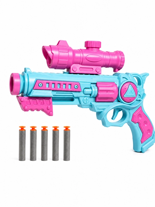 Мощный игрушечный бластер с мягкими пулями Akil Toys