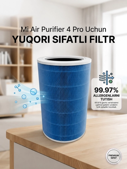 Xiaomi Mi Air Purifier 4 Pro va 4 Lite uchun Filter  Havo Tozalagich Filtri
