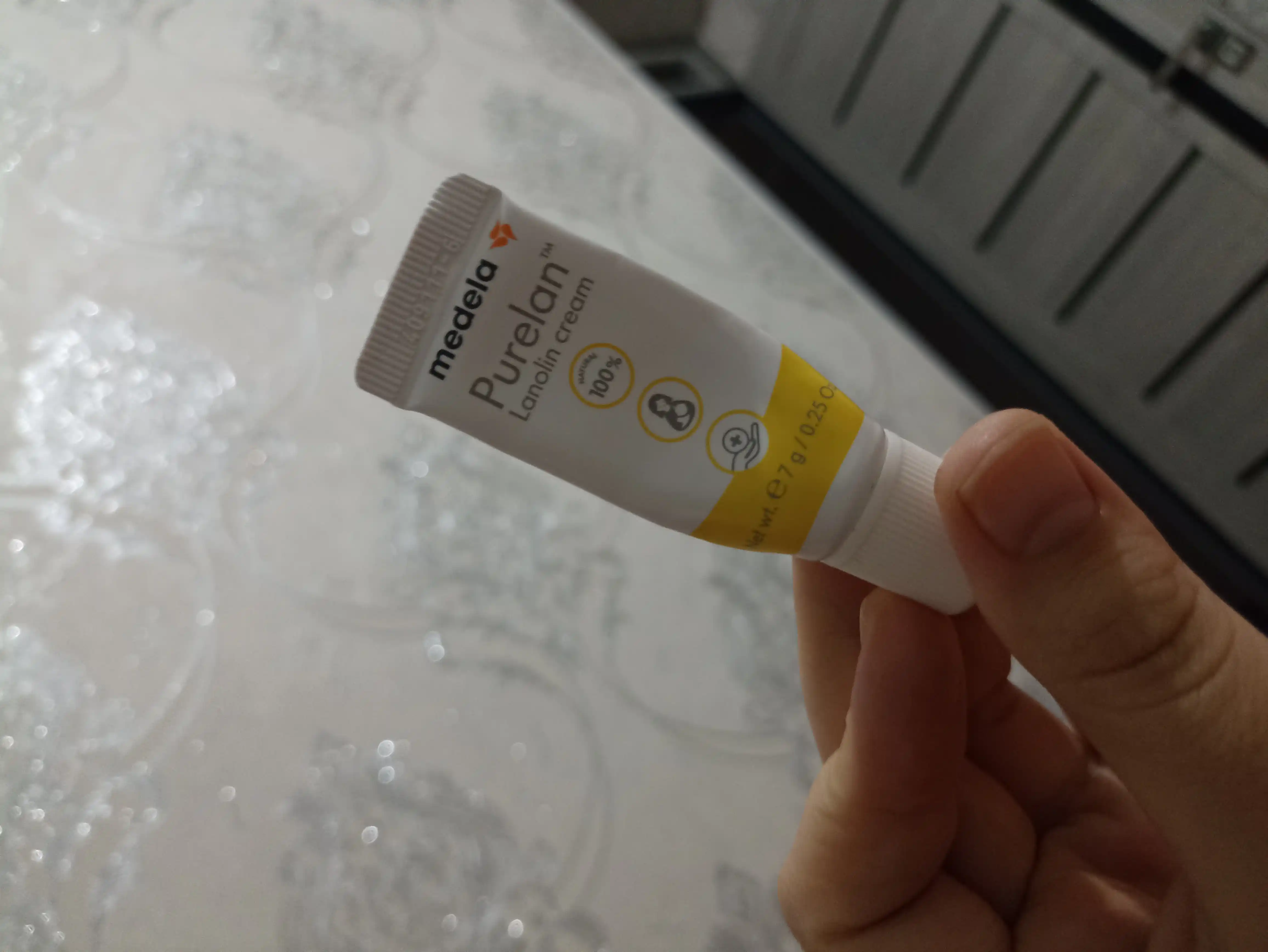 Ланолиновый крем для сухой кожи, Medela Purelan Natural, 7 г, маленький тюбик