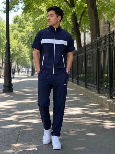 Современный мужской комплект-двойка для весны и лета — FRESHWR-DIOR01-ТЕМНСИН-XL