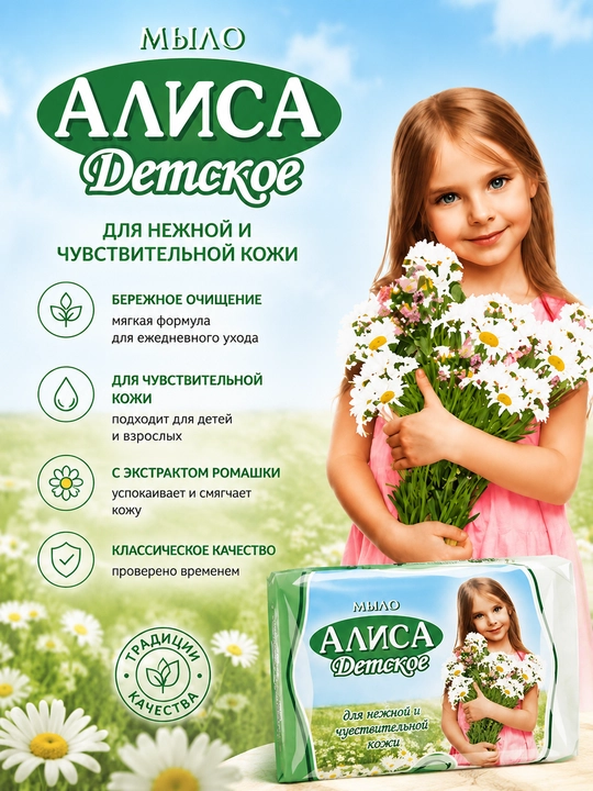 Детское мыло Свобода Алиса, 150 г - 