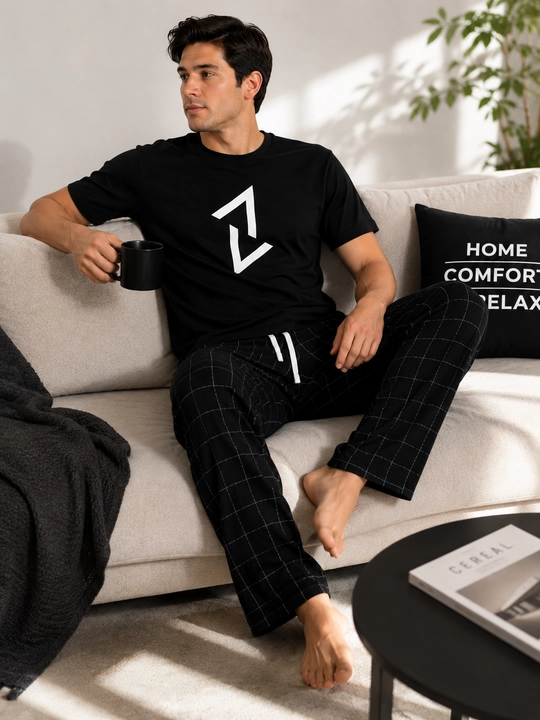 Erkaklar uchun pijama, paxta