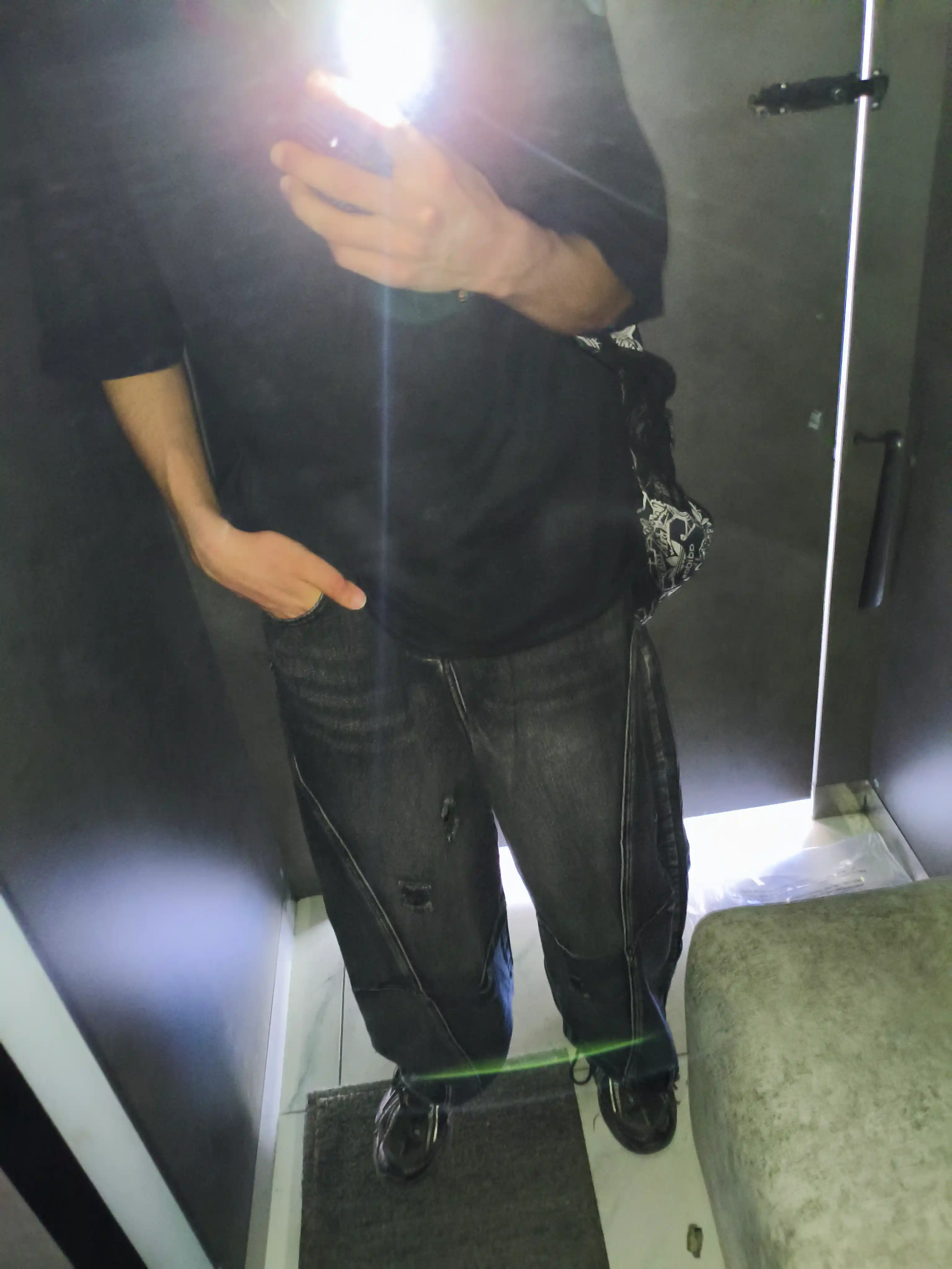 Jinsi baggy oversize Y2K