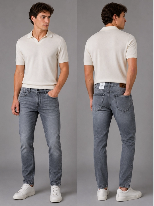 Slim Fit erkaklar jinsi shim, tor, 98% paxta kuzgi yengil cho‘ziluvchan, bir razmer katta