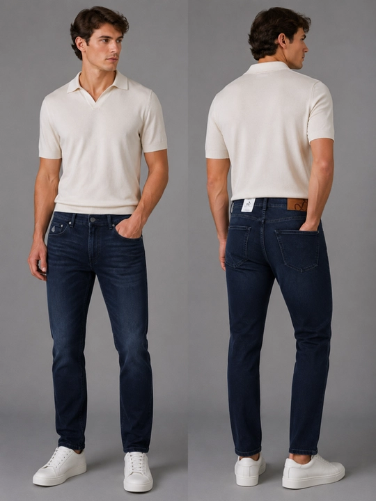 Мужские джинсы Slim Fit, зауженные, 98% хлопок, демисезонные стрейч, Большемерят на размер