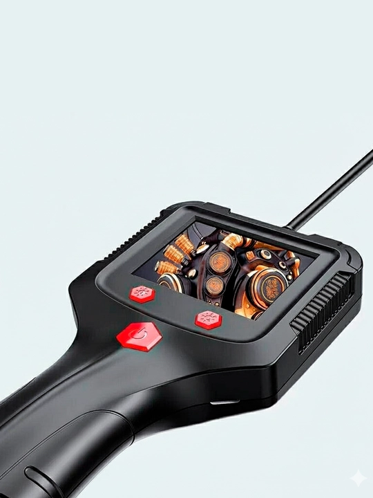 Texnik endoskop, 2.4" IPS ekranli, 5.5mm kamera, 5m egiluvchan kabel, Full HD