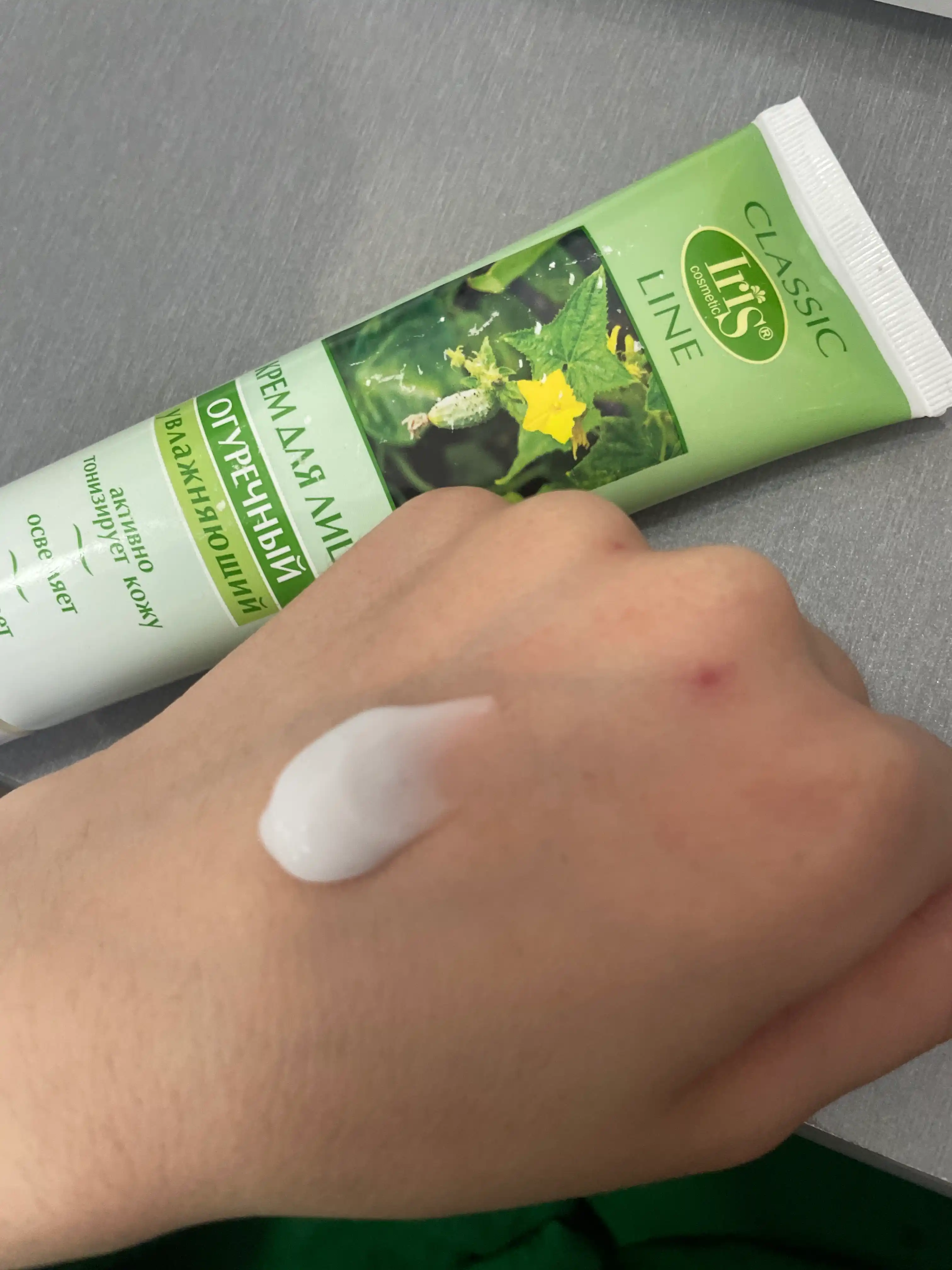 Крем для лица Iris Cosmetic, огуречный, 100 мл