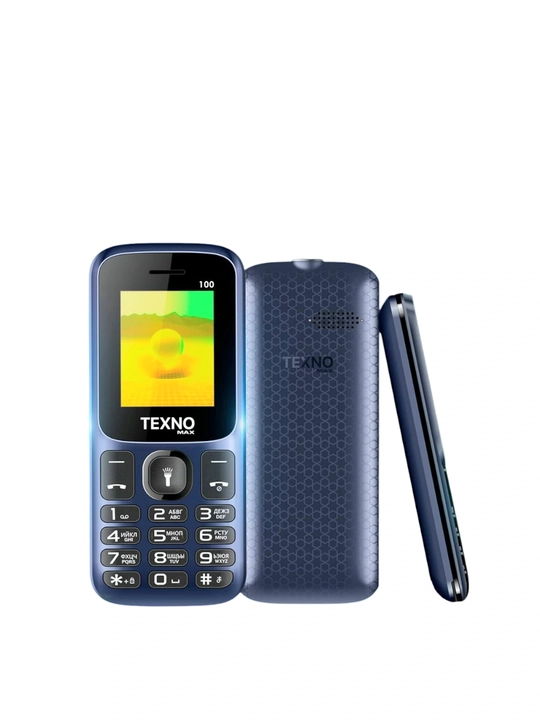 Кнопочный телефон Texno max 100 CLASSIC, без камеры, без интернета - 