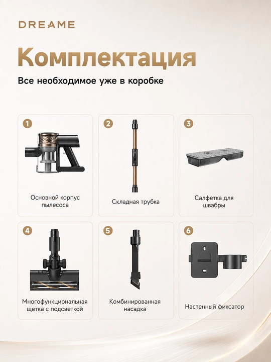 Dreame R10s LITE, R10s, R10s Pro, R10 Pro simsiz vertikal changyutgichi 90 daqiqagacha