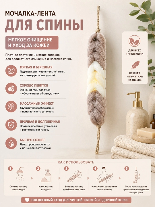 Мочалка для тела - 