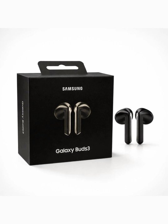 Samsung Galaxy Buds3 qora va oq ranglarda sifatli ovoz va kuchli batareya