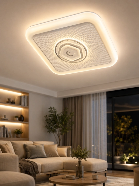 Плафон Hi-Tech LED, люстра, светильник, бра, лампа в стиле минимализм, 3 режима свечения
