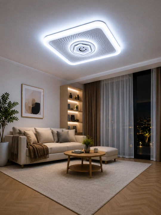 Плафон Hi-Tech LED, люстра, светильник, бра, лампа в стиле минимализм, 3 режима свечения