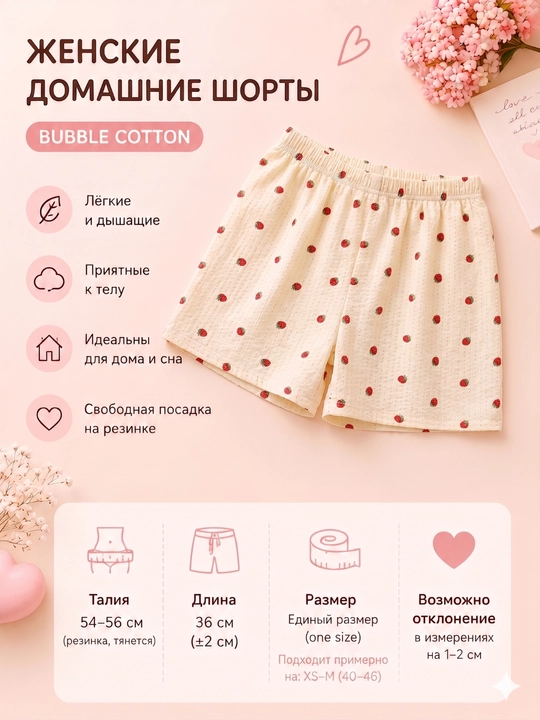 Женские домашние шорты с принтом, свободные, Freesize, 11 видов