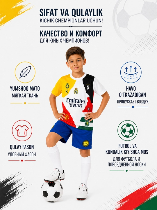 Детская футбольная форма комплект