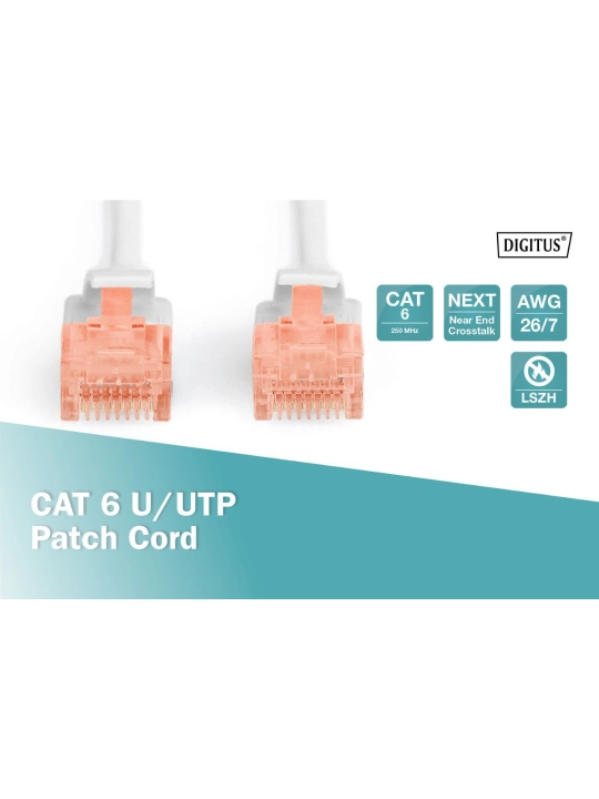 Twisted Pair Patch Cord - 6-toifa E klass - U/UTP – TPE-LSZH burama juftlik patch-kordi