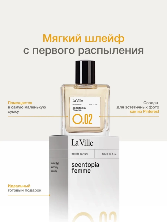 Ayollar uchun "La Ville" atir suvi