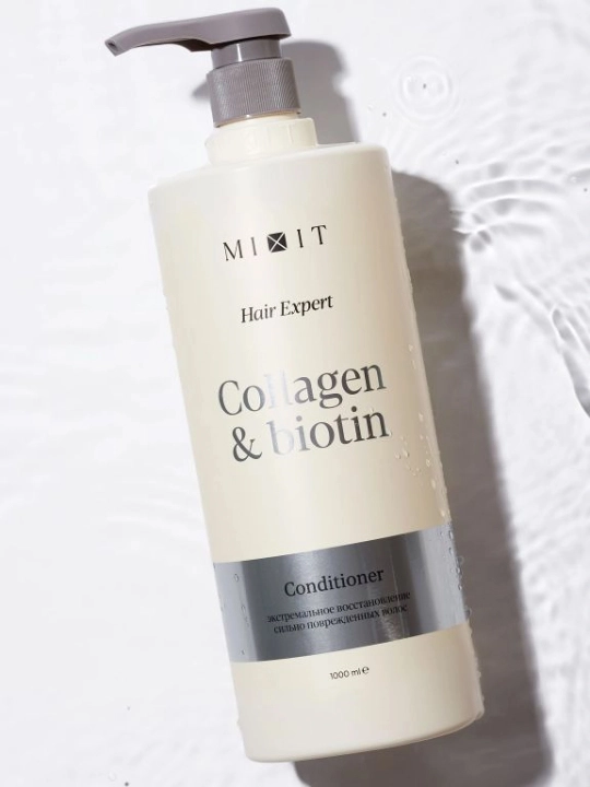 MIXIT Collagen & Biotin tiklovchi balzam-konditsioner, 1000 ml