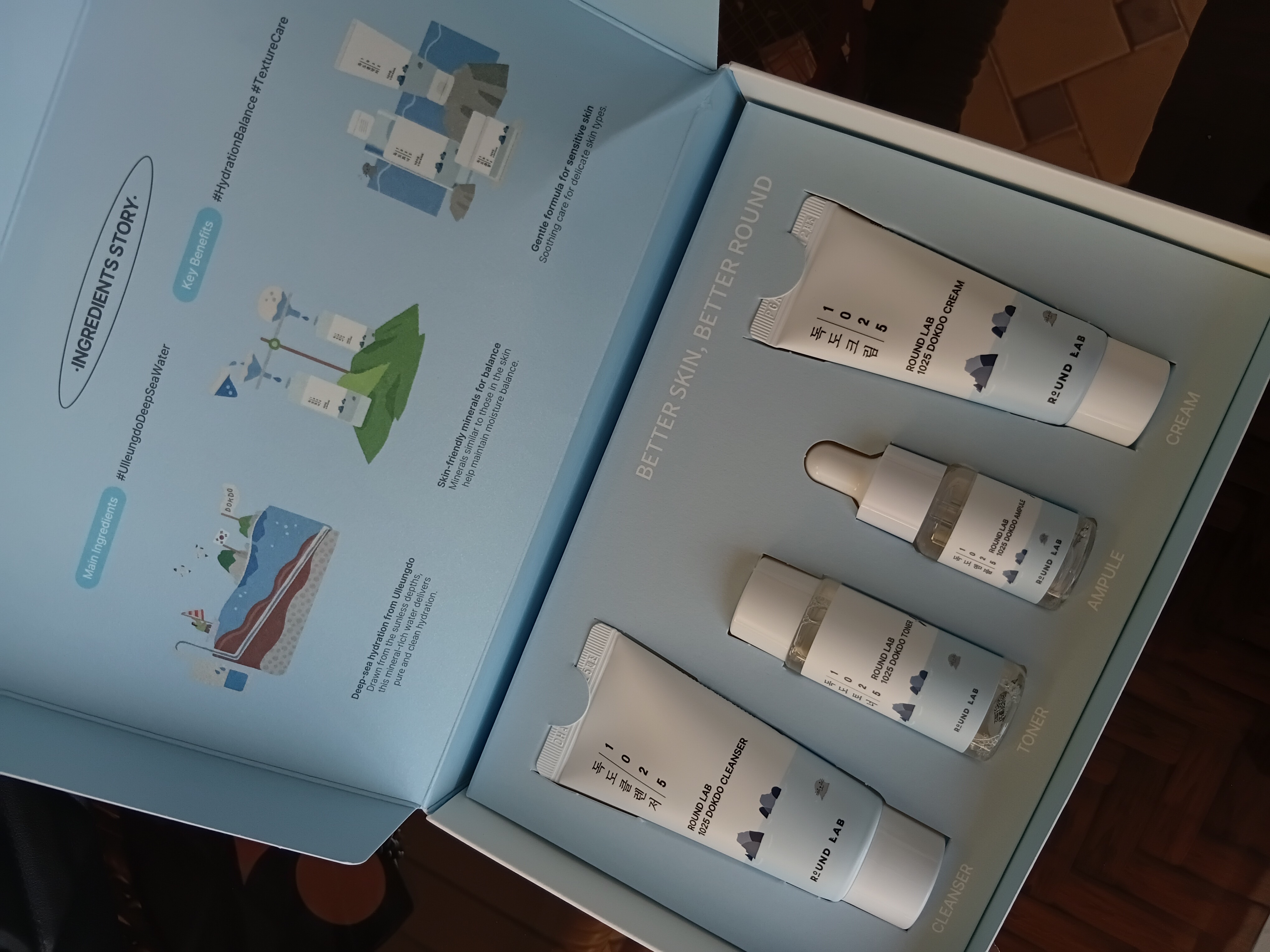 Набор уходовых средств, с морской водой Round Lab 1025 Dokdo Trial Kit